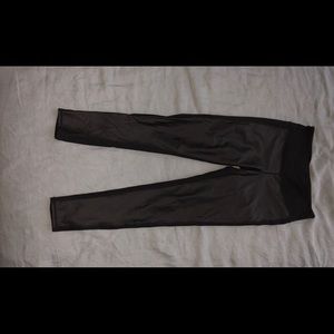 Unique faux leather Athleta Leggings